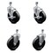 Service Caster 5 Inch Soft Rubber Wheel Swivel 1/2 Inch Threaded Stem Caster Brakes SCC, 2PK SCC-TS20S514-SRS-121315-2-TLB-2 - alternate 1
